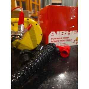 AIRHEAD 12V High Pressure Electric Air Pump Towable Boat Raft AHP-12HP